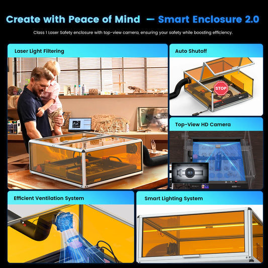 2026 AlgoLaser Alpha MK2 20/40W Powerful Laser Engraver DIY Business Laser Cutter Engraving Machine For Metal Wood Acrylic Metal