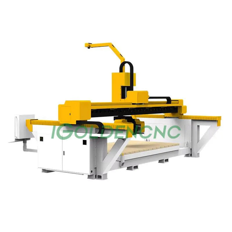 Large Bridge Saw 5 Axis Stone Cutter Cnc Marble Stone Cnc Router Engrave Machine For Sale