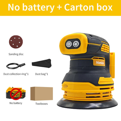 Brushless Sander Disc 8000rpm For DEWALT/Makita/Milwaukee Battery Pin Cordless Woodworking Sanding Putty Polishing Power Tool ﻿