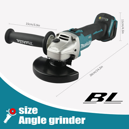 Makita DGA406 100/125mm 18v power tools Grinder Tool Wireless Power Tools Electric Grinder Angle Grinder Brushless Sander Angle