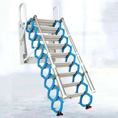 Invisible Folding Ladders Outdoor Wall-mounted Ladders Attic Retractable Stairs Home Lifting Indoor and Simple Stretching Stairs
