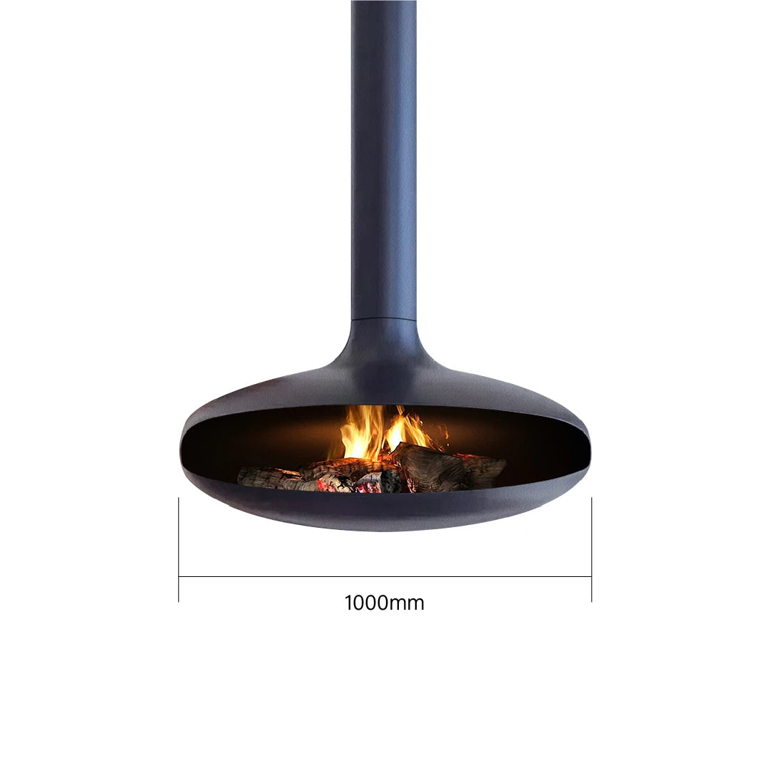 Modern Iron Wood Burning Hanging Stove