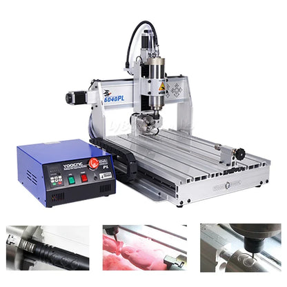 CNC Router Wood Working Engraver PCB Acrylic Metal Engraving Cutting Machine 6040PL 3 Axis 4 Axis 1.5KW 2.2KW Engraver Cutter