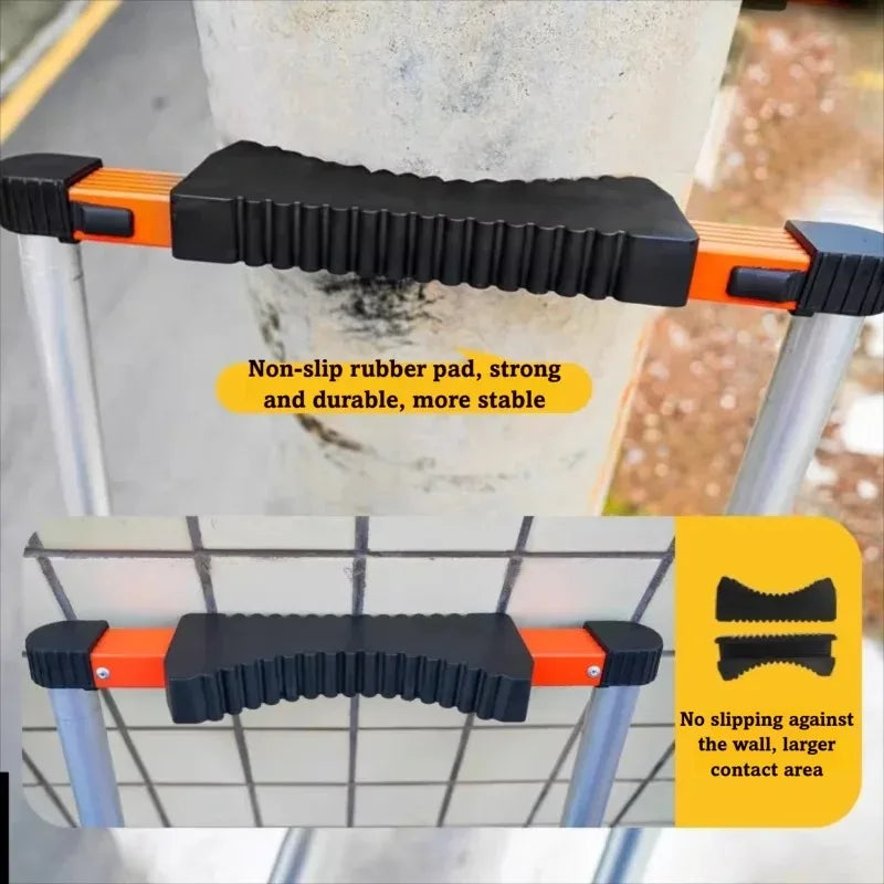 Aluminum Telescopic Ladder 5M 6M 8M Portable Straight Design with Hook Wheel for Engineering and Household Use