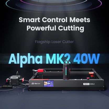 2026 AlgoLaser Alpha MK2 20/40W Powerful Laser Engraver DIY Business Laser Cutter Engraving Machine For Metal Wood Acrylic Metal