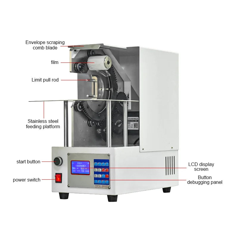 FK-326 Semi-automatic Film Wrapping Machine Customized Automatic Bundling Wire Cable Packing Film Wrapping and Gluing Machine PE