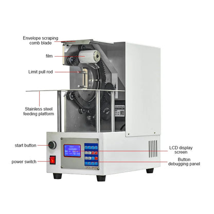 FK-326 Semi-automatic Film Wrapping Machine Customized Automatic Bundling Wire Cable Packing Film Wrapping and Gluing Machine PE