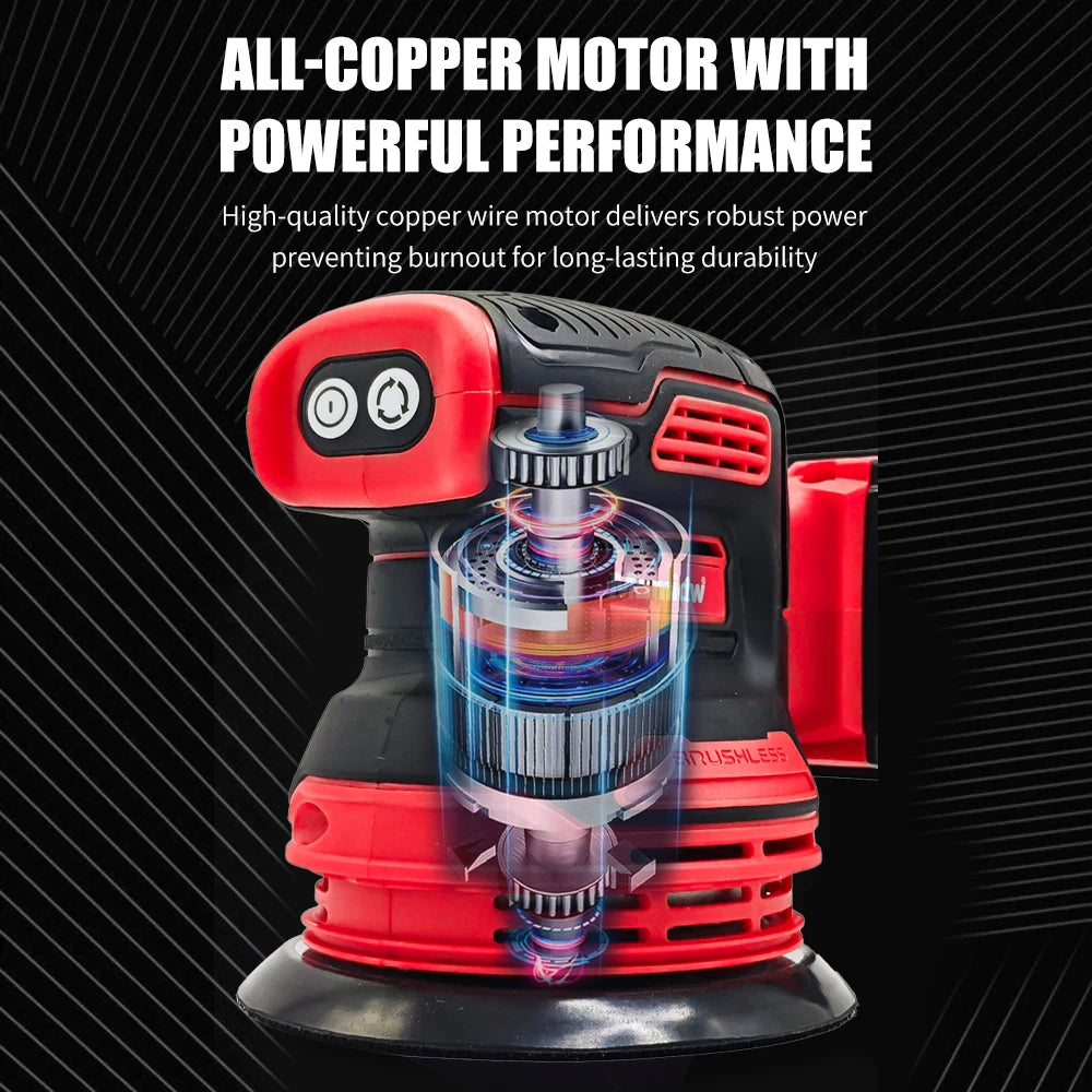 Brushless Sander Disc 8000rpm For DEWALT/Makita/Milwaukee Battery Pin Cordless Woodworking Sanding Putty Polishing Power Tool ﻿