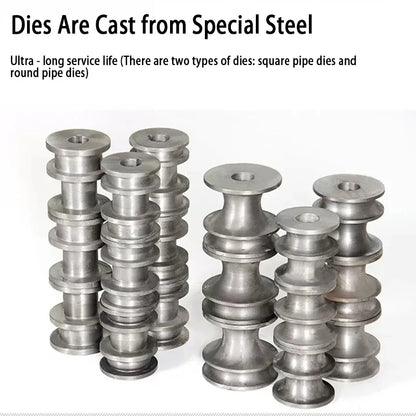 Rolling 360 Degrees Hydraulic Pipe Bender Electric Bending Machine 76B All-Inclusive.Bendable Round Tube and Square Tube Bending