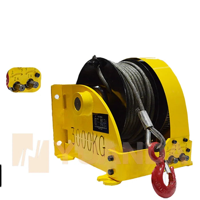 200 m Wire Rope Hand Winch, 5.4 Tonne Hand Winch, Small Worm Gear Hand Winch Can Be Customised