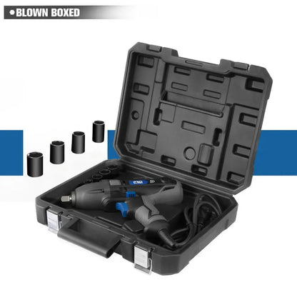 Electric Impact Wrench 1/2 inch 1100W 450N.m 230V Air Spanner Tire Remove Auto Repair Tool 4 Sockets 3400RPM speed by PROSTORMER