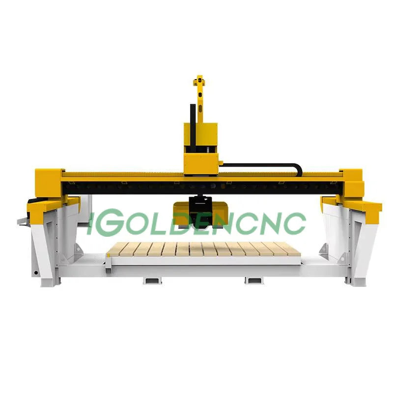Large Bridge Saw 5 Axis Stone Cutter Cnc Marble Stone Cnc Router Engrave Machine For Sale