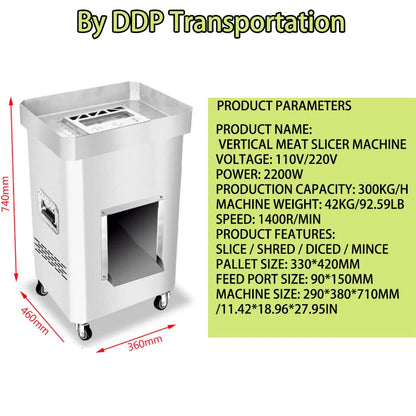 Stainless Steel Meat Cutter Beef Pork Dicer