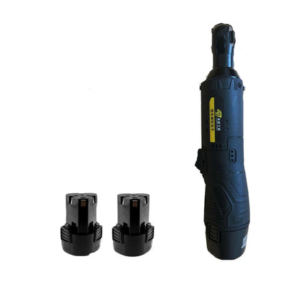 3/8'' 90 Degree Electric  Wrench Cordless Ratchet Right Angle Wrench Tool Set + 2 Battery Household Powerful Rechargeable Tool