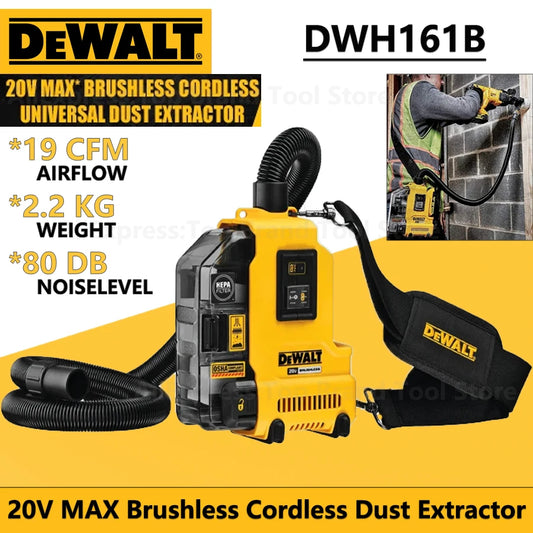 DEWALT DWH161B Original 20V MAX Dust Extractor Brushless Cordless Universal Dust Removal Power Tools (No Battery,Tool Only)