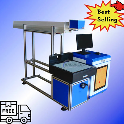 High Speed 80W High Quality CO2 Laser Marking Marker Machine for Leather Paper Plastic Glass Ceramic Acrylic Laser Engraving