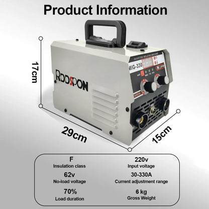 330A Welders 3 in 1 No Gas Inverter Welding Machine MIG MMA TIG Lift Semi Automatic Spot Welder for Household Metal Work RDDSPON