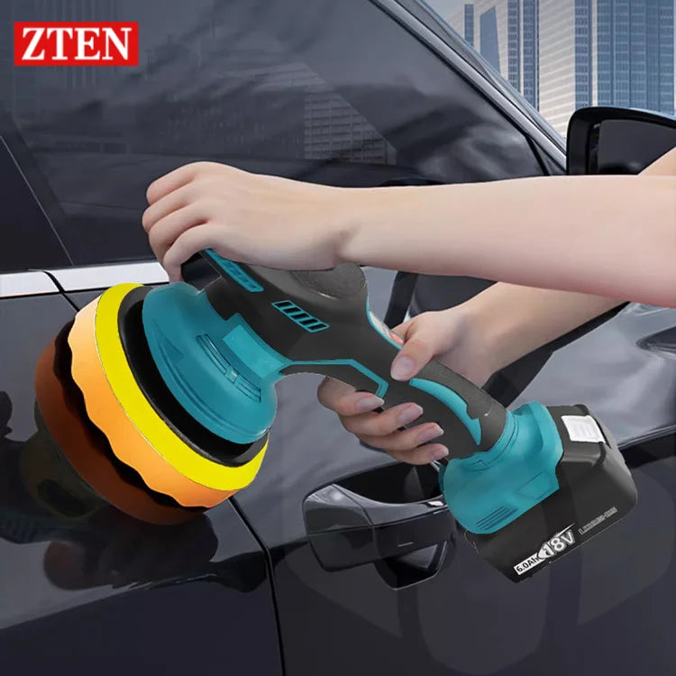 Cordless Car Polisher 8 Gears Digital Display Electric Polisher Auto Car Waxing Polishing Machine For Makit 18V No Battery