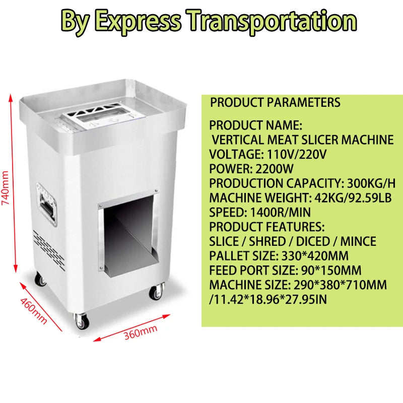 Stainless Steel Meat Cutter Beef Pork Dicer